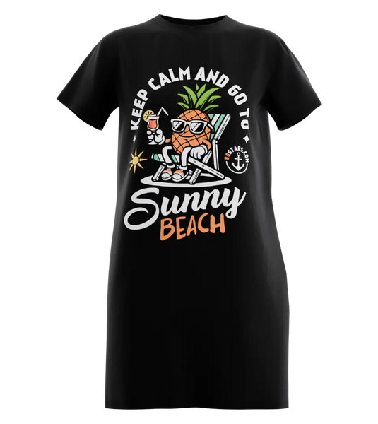 89stars | Дамска Туника ’Sunny Beach’ – Летен дух и свежест в ежедневието ти! - Черно / XS / Лице - Дамска туника