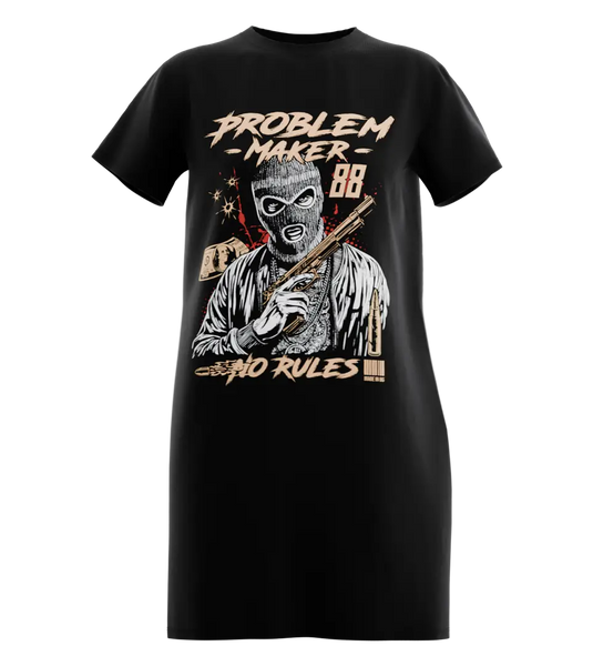 89stars | Дамска Туника ’No Rules’ – Провокация и стил без граници! - Черно / XS / Лице - Дамска туника