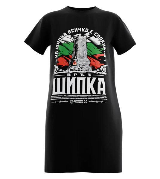 89stars | Дамска Туника ’Шипка’ – Символът на свободата пренесен в ежедневието ти! - Черно / XS / Лице - Дамска туника