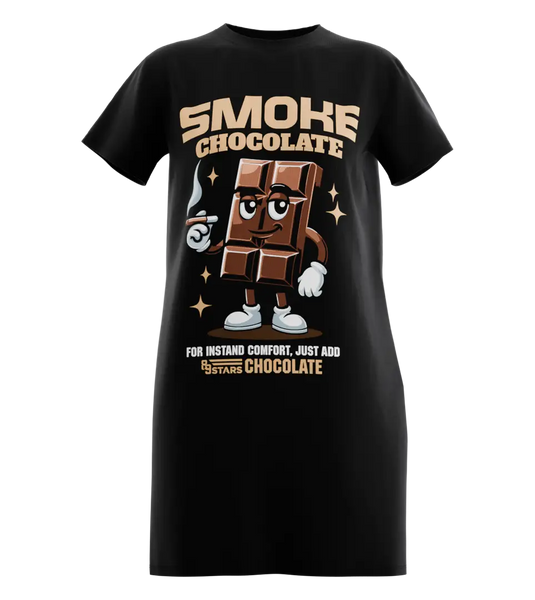 89stars | Дамска Туника ’Smoke Chocolate’ – Стил сладост и комфорт в едно! - Черно / XS / Лице - Дамска туника