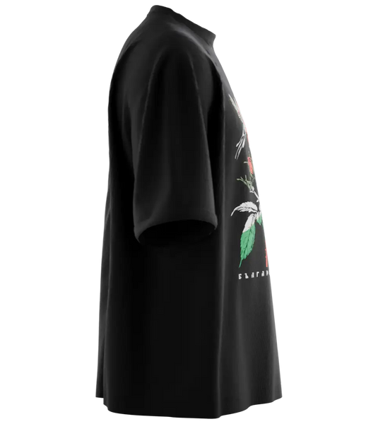 89stars | Мъжка Oversized тениска ’Българска Роза – Символ на красота сила и свобода’ - Мъжки oversized