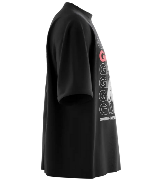 89stars | Мъжка Oversized тениска ’Next Level Gaming’ – Директен визуален манифест – провокативен и ясен! - Мъжки oversized