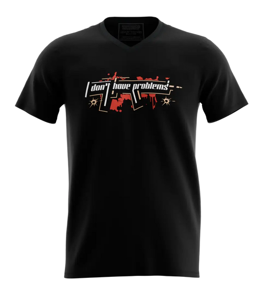 89stars | Мъжка V-neck тениска ’Don’t Have Problems’ – Бъди лидер в собствения си живот! - Мъжки v-neck