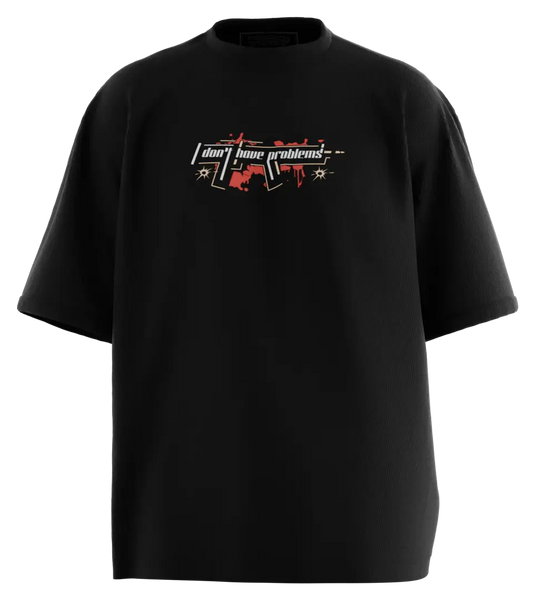 89stars | Мъжка Oversized тениска ’Don’t have problems’ – Остави своя отпечатък независимо от обстоятелствата! - Мъжки oversized