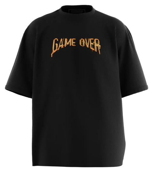 89stars | Мъжка Oversized тениска ’Game Over’ – Уличен стил с геймърска провокация! - Мъжки oversized