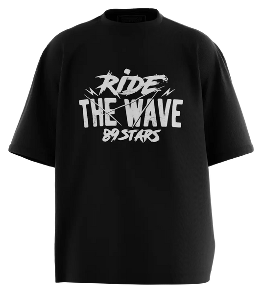 89stars | Мъжка Oversized тениска ’Ride the Wave’ – Възползвай се от всяка вълна! - Мъжки oversized