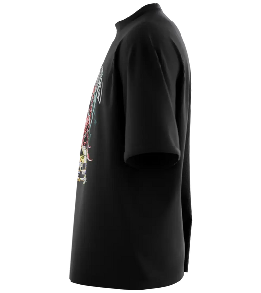 89stars | Мъжка Oversized тениска ’x1dra7a’ – Символ на мощта над хаоса! - Мъжки oversized