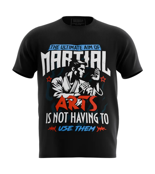 89stars | Мъжка Regular тениска ’Martial Arts’ – Изкуството на решителността! - Черно / S / Лице - Мъжки regular