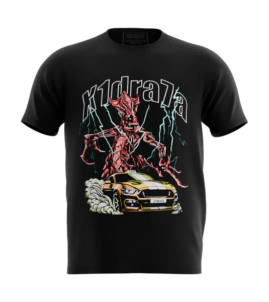 89stars | Мъжка Regular тениска ’x1dra7a’ – Стихия от енергия и скорост! - Черно / S / Лице - Мъжки regular