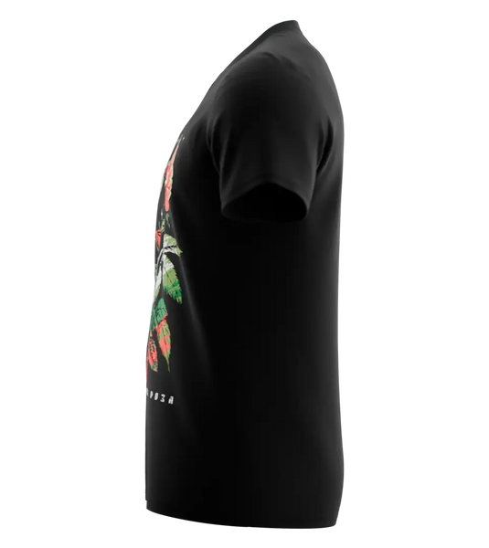 89stars | Мъжка V-neck тениска ’Българска роза’ – Емблема на нежност и сила! - Мъжки v-neck