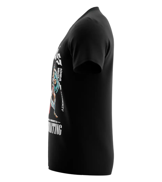 89stars | Мъжка V-neck тениска ’Fearless’ – Превърни смелостта в твоя броня! - Мъжки v-neck