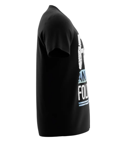 89stars | Мъжка V-neck тениска ’Fold and Live to Fold Again’ – Дай изява на своя стратегически дух - Мъжки v-neck