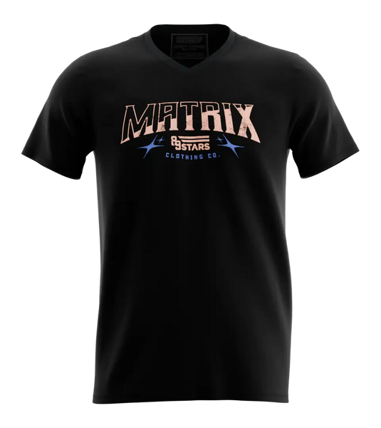 89stars | Мъжка V-neck тениска ’Matrix’ – Вземи правилното решение за своят имидж! - Мъжки v-neck