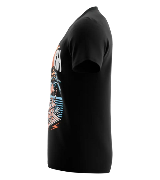 89stars | Мъжка V-neck тениска ’Orange Crush’ – Оазисът на лятното освежаване! - Мъжки v-neck