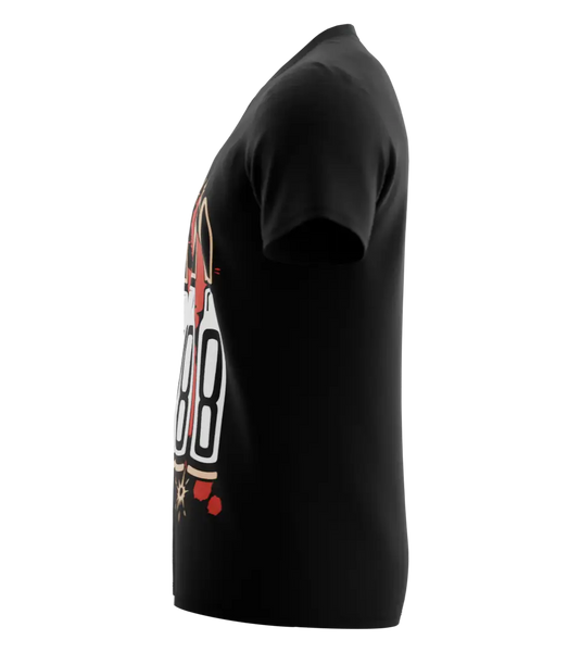 89stars | Мъжка V-neck тениска ’PM 88’’ – Направи своята смела заявка за стил и характер! - Мъжки v-neck