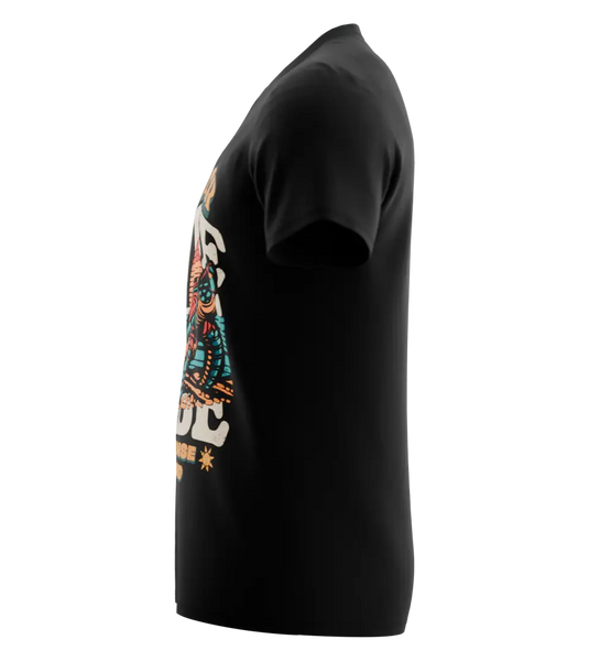 89stars | Мъжка V-neck тениска ’Summer Vibe’ – Намери своя рай! - Мъжки v-neck