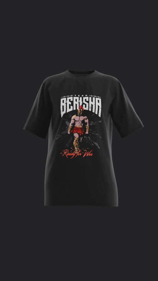 89stars | Дамска Oversized тениска ’Ready for War’ – За жените които не отстъпват! - Черно / XS / Лице - Дамски oversized